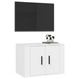 Wall Mounted TV Cabinet White 57x34.5x40 cm - Top-Down View