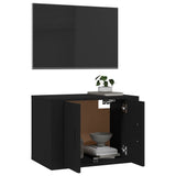 Wall Mounted TV Cabinet Black 57x34.5x40 cm - Extra Image