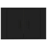 Wall Mounted TV Cabinet Black 57x34.5x40 cm - Top-Down View