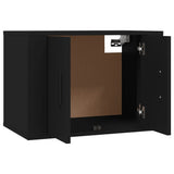 Wall Mounted TV Cabinet Black 57x34.5x40 cm - 45-Degree Angle
