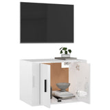 Wall Mounted TV Cabinet High Gloss White 57x34.5x40 cm - Extra Image