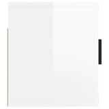Wall Mounted TV Cabinet High Gloss White 57x34.5x40 cm - Rear View