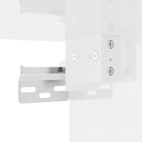 Wall Mounted TV Cabinet High Gloss White 57x34.5x40 cm - Close-Up Angle