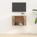 Wall Mounted TV Cabinet Sonoma Oak 57x34.5x40 cm - Side View