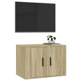 Wall Mounted TV Cabinet Sonoma Oak 57x34.5x40 cm - Top-Down View