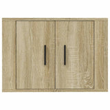 Wall Mounted TV Cabinet Sonoma Oak 57x34.5x40 cm - Rear View