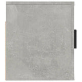 Wall Mounted TV Cabinet Concrete Grey 57x34.5x40 cm - Close-Up Angle