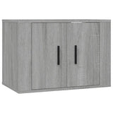 Wall Mounted TV Cabinet Grey Sonoma 57x34.5x40 cm - Front View