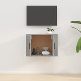 Wall Mounted TV Cabinet Grey Sonoma 57x34.5x40 cm - Side View
