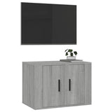 Wall Mounted TV Cabinet Grey Sonoma 57x34.5x40 cm - Top-Down View