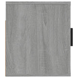 Wall Mounted TV Cabinet Grey Sonoma 57x34.5x40 cm - Close-Up Angle
