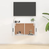 Wall Mounted TV Cabinet White 80x34.5x40 cm - Side View