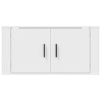 Wall Mounted TV Cabinet White 80x34.5x40 cm