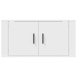 Wall Mounted TV Cabinet White 80x34.5x40 cm - Rear View