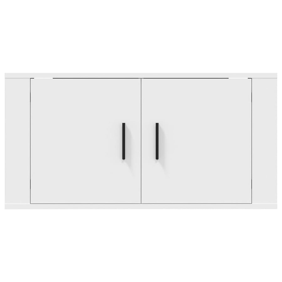 Wall Mounted TV Cabinet White 80x34.5x40 cm