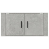 Wall Mounted TV Cabinet Concrete Grey 80x34.5x40 cm