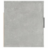 Wall Mounted TV Cabinet Concrete Grey 80x34.5x40 cm - Close-Up Angle