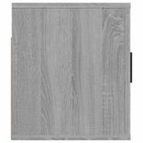 Wall Mounted TV Cabinet Grey Sonoma 80x34.5x40 cm - Rear View