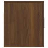 Wall Mounted TV Cabinet Brown Oak 80x34.5x40 cm - Close-Up Angle
