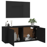 Wall Mounted TV Cabinet Black 100x34.5x40 cm - Extra Image