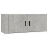 Wall Mounted TV Cabinet Concrete Grey 100x34.5x40 cm