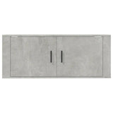 Wall Mounted TV Cabinet Concrete Grey 100x34.5x40 cm - Top-Down View