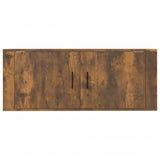 Wall Mounted TV Cabinet Smoked Oak 100x34.5x40 cm - Rear View