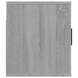 Wall Mounted TV Cabinet Grey Sonoma 100x34.5x40 cm - Rear View
