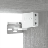 Wall Mounted TV Cabinet Grey Sonoma 100x34.5x40 cm - Close-Up Angle