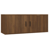 Wall Mounted TV Cabinet Brown Oak 100x34.5x40 cm