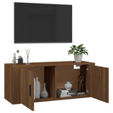 Wall Mounted TV Cabinet Brown Oak 100x34.5x40 cm - Extra Image