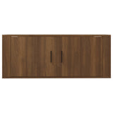 Wall Mounted TV Cabinet Brown Oak 100x34.5x40 cm - Top-Down View