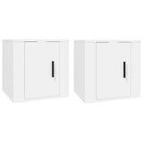 Wall Mounted TV Cabinets 2 pcs White 40x34.5x40 cm