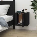 Wall Mounted TV Cabinet Black 40x34.5x40 cm