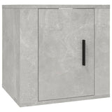 Wall Mounted TV Cabinet Concrete Grey 40x34.5x40 cm - Front View
