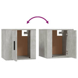 Wall Mounted TV Cabinet Concrete Grey 40x34.5x40 cm