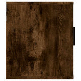 Wall Mounted TV Cabinet Smoked Oak 40x34.5x40 cm - Rear View