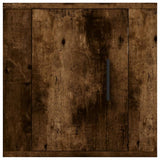 Wall Mounted TV Cabinets 2 pcs Smoked Oak 40x34.5x40 cm - Rear View