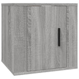 Wall Mounted TV Cabinet Grey Sonoma 40x34.5x40 cm - Front View