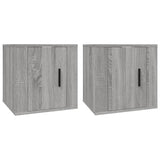 Wall Mounted TV Cabinets 2 pcs Grey Sonoma 40x34.5x40 cm