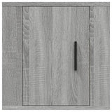 Wall Mounted TV Cabinets 2 pcs Grey Sonoma 40x34.5x40 cm - Rear View