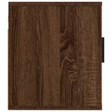 Wall Mounted TV Cabinet Brown Oak 40x34.5x40 cm - Rear View