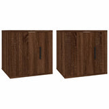 Wall Mounted TV Cabinets 2 pcs Brown Oak 40x34.5x40 cm