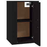 Wall Mounted TV Cabinet Black 40x34.5x60 cm - Close-Up Angle
