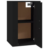 Wall Mounted TV Cabinets 2 pcs Black 40x34.5x60 cm - Low Angle
