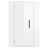Wall Mounted TV Cabinet High Gloss White 40x34.5x60 cm