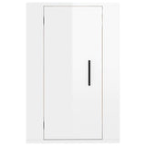 Wall Mounted TV Cabinet High Gloss White 40x34.5x60 cm - 45-Degree Angle