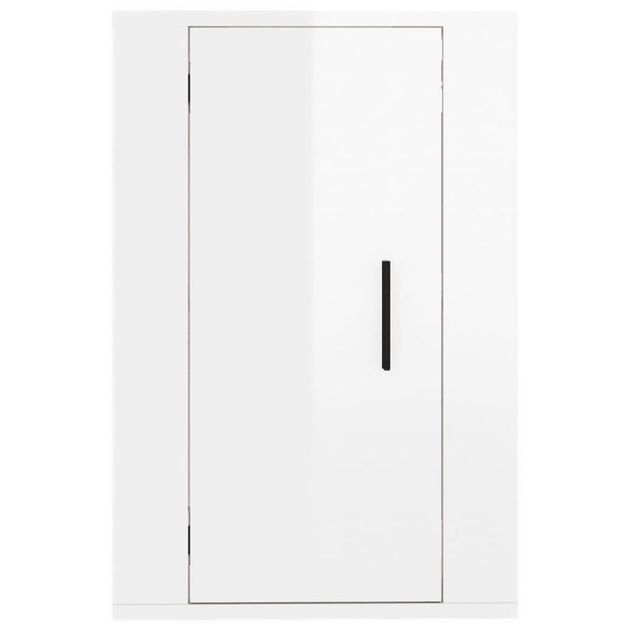 Wall Mounted TV Cabinets 2 pcs High Gloss White 40x34.5x60 cm