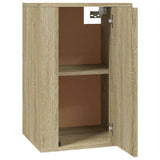 Wall Mounted TV Cabinet Sonoma Oak 40x34.5x60 cm - Close-Up Angle