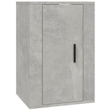 Wall Mounted TV Cabinet Concrete Grey 40x34.5x60 cm - Front View